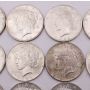 20x Peace silver dollars 10x 1922  and 10x 1923 20-coins 