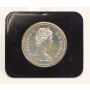Official RCMP silver dollar 1873-1973 Golden RCMP Crest on case blue inside