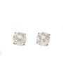 1.30ct Diamond stud earrings 18K white gold 