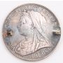 1898 Great Britain silver Florin with Jewelry mount 