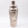 Chinese export silver Cocktail Shaker Set Bamboo Motif  8-pieces 