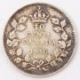 1916 Canada 10 cents VF30