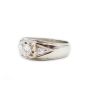 0.78ct diamonds 18k illusion style white gold ring Size-10.5