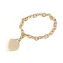 Tiffany & Co 18K Yellow Gold Heart Tag Charm Bracelet