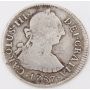 1787 Peru 2 Reales silver coin Lima MI KM#76a circulated