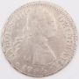 1795 Chile 2 Reales silver coin DA Santiago KM#59 a/EF