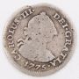 1775 Peru 1/2 Real silver coin Lima-MJ KM-74 circulated damage