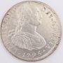 1795 Mexico 8 reales silver coin FM KM#109 AU/UNC