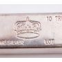 CCM California Crown Mint 10 oz. .999 Silver Bar Old Poured Kit-Kat