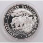 2013 African Elephant 1oz .999 Silver Somalia Coin Snake Privy