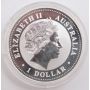 2001 $1 Australia Lunar Year of the Snake 1 Oz .999 Fine Silver Coin