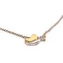 Vintage Tane Mexico Sterling Silver & 14k Yellow Gold Butterfly Pendant Necklace
