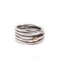 PANDORA 14k Gold Sterling Silver Rope Ring