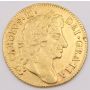 1677 Charles II gold Guinea 4th Laureate Bust KM440.1  a/VF