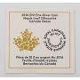 2016 Canada $10 Silver Maple Leaf Silhouette Canada Geese Silver