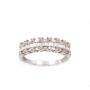 18K white gold ring with 60x Baguette & Round Diamonds 