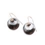 Tiffany & Co. Elsa Peretti Round earrings of hematite and sterling silver with Diamonds 