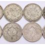 India 1940 1941 1942 1944 1945 One Rupee silver coins 2 of each date 10-coins