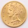 1908 $5 Liberty Gold coin Choice UNC