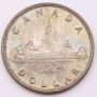 1947 Blunt Canada silver dollar Choice AU