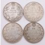 4x Canada key date 50 cents 1911 1931 1934 and 1936 4-coins 