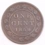 1859 Canada one cent W9/8  VG