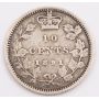 1891 Canada 10 cents 21-leaves VF