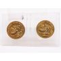 2x 1984 Chinese Panda 5 Yuan 1/20th oz .999 Gold coins Sealed 