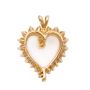 0.90ct tcw Diamonds 14K yellow gold Heart pendant 