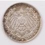 1916 D Germany 1/2 Mark silver coin VF+