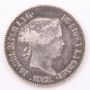 1868 Philippines 50 Centimos silver coin a/VF