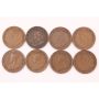 8x Canada Key Date Cents 1922 1923 1924 1925 1926 1927 1930 &31 
