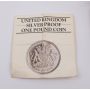 1983 One Pound Proof Silver Coin UK with box and COA