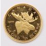 2004 Canada 50 Cent Moose 1/25 Oz Pure Gold Coin .9999 Fine RCM 