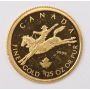 2006 Canada 1/25 oz 50 Cent Gold Coin Proof .9999 COWBOY RCM