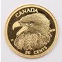 2013 Canada 1/25 oz Bald Eagle .9999 Pure Gold 50-cent Proof Coin