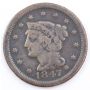 1847 Braided Hair Large Cent circulated