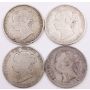 1882 1885 1894 1900 Newfoundland 50 cents 