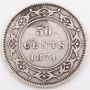 1874 Newfoundland 50 Cents F+