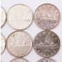 20x Canada silver dollars 7x1954  8x1955  5x1956  20-coins EF to AU+