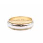 Tiffany & Co. Two-Tone Platinum and 18k Yellow Gold Milgrain Wedding Band Ring 