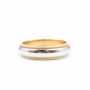 Tiffany & Co. Two-Tone Platinum and 18k Yellow Gold Milgrain Wedding Band Ring 