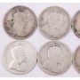 1902-1910 Canada 25c 1902 02H 03 04 05 06 07 08 09 1910 10-coins VG to F