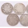 1902-1910 Canada 25c 1902 02H 03 05 06 07 08 09 1910 9-coins VG