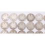 Canada 25 cents George V 7x1912 7x13 11x16 5x17 10X1918 40-coins G-VG
