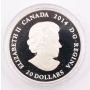 2014 Canada $20 Fine Silver Coin - Stained Glass: Craigdarroch Castle 