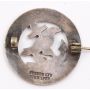 HMS Hood sterling silver enamelled sweetheart pin 