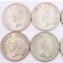 South Africa 5 Shillings 1947 48 49 50 51 52 53 57 60 1961 10-coins circulated