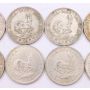 South Africa 5 Shillings type silver coins 1948 6x1957 3x64 10-coins circulated 