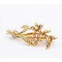 c1900 Seed Pearl Brooch 15ct Gold stamped 